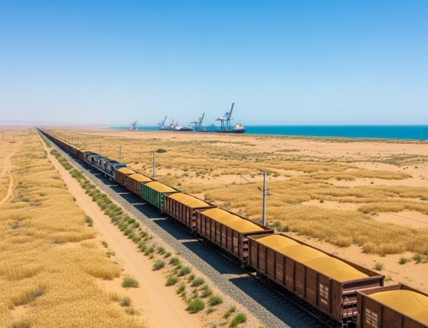 カザフスタンの小麦が中国に運ばれ、ベトナムへ向かう:陸海間一貫輸送の新時代